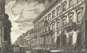 View along the Via del Corso of the Palazzo dell Accademia... ca. 1750-78
