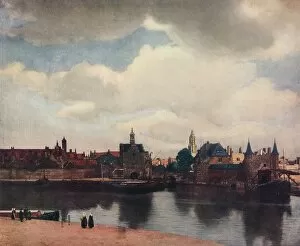View of Delft from the Rotterdam Canal, 1660-61, (1912). Artist: Jan Vermeer