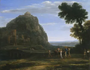 Sanctuary Prints: View of Delphi with a Procession, 1673. Creator: Claude Lorrain