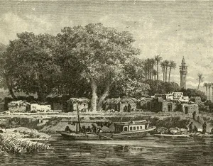 Nile Delta Prints: View on the Delta of the Nile, 1890. Creator: Unknown