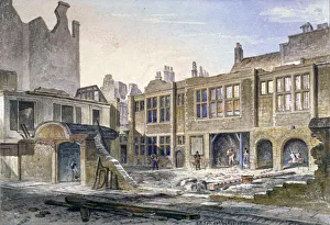 Robert Blemmell Prints: View of the demolition of Winchester Place, London, 1839