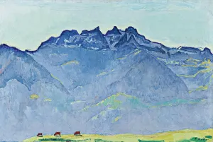 View of the Dents-du-Midi from Champery. Artist: Hodler, Ferdinand (1853-1918)