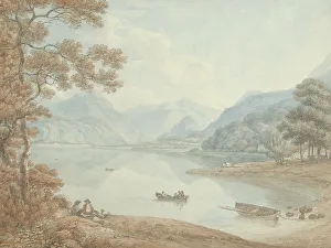 Thomas Hearne Prints: View of Derwent Water, towards Borrowdale (Cumberland), 1754-1817. Creator: Thomas Hearne