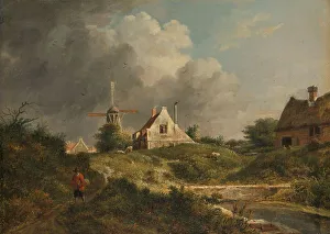 Rampart Prints: View of the dilapidated rampart in Amsterdam on the city side between the Muiderpoort