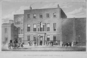 Starling Prints: View of Dr Williamss Library in Redcross Street, City of London, 1829. Artist