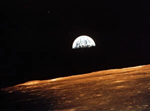 Shoot for the Moon Collection: View of Earth from Apollo 10 orbiting the Moon, 1969