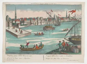 Probst Georg Balthasar Prints: View of the East old main gate in Rotterdam, 1742-1801. Creator: Anon