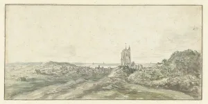Josefsz Van Goyen Prints: View of Egmond aan Zee, 1606-1656. Creator: Jan van Goyen