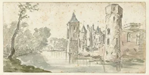 Josefsz Van Goyen Prints: View of Egmond Castle, 1606-1656. Creator: Jan van Goyen
