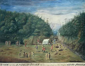 Buchan Prints: A View of the Endeavour's Watering-place in the Bay of Good Success, c1768-c1780