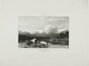 Dupre Jules Prints: View in England, 1836. Creator: Jules Dupré