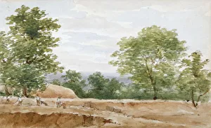 Highgate Prints: View from the excavations of Highgate Tunnel, London, 1812. Artist: George Arnald