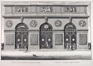 View of the exterior facade of the Thetys Grotto of Versailles, 1672 View of the exterior facade of the Thetys Grotto of Versailles, 1672