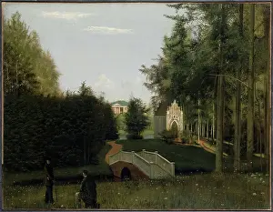 The View of the Farmstead of Ostrovki in the Province of Tver, 1845. Creator: Grigory Soroka