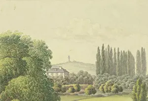 Darmstadt Prints: View of Ferdinand Fellner's family home in Frankfurt am Main, mid-19th century