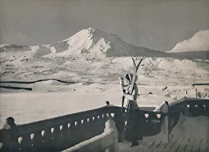 Skier Prints: View of Finse, Bergen Railway, 1914. Creator: Unknown