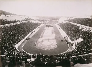 Spectator Sport Prints: View of the first modern Olympic Games in Athens, 1896