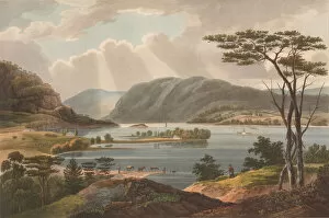 John I Hill Gallery: View from Fishkill Looking To West-Point (No. 15 of The Hudson River Portfolio), 1825