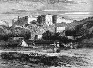 View of Fort Rhotas near Chillianwalla, c1891. Creator: James Grant