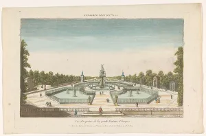 Garden Design Prints: View of the fountain in a garden in Aranjuez, 1735-1805. Creator: Unknown