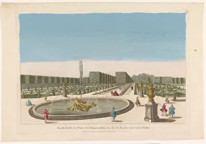 Garden Design Prints: View of the fountain of the garden of the Palais Schwarzenberg in the vicinity