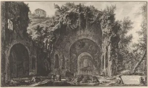 View of the fountainhead and the Grotto of Egiria outside the Porta Capena, 1760-78
