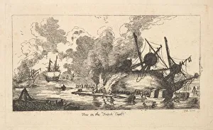 Repairs Prints: View on the French Coast, 1787. Creator: Thomas Rowlandson