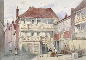 Frederick Napoleon Shepherd Prints: View of the French Horn Tavern, Holborn, London, 1840
