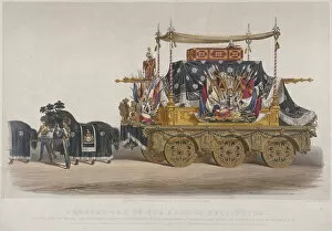Sir Richard Gallery: View of the funeral car of the Duke of Wellington, 1852. Artist: Richard Redgrave
