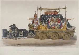 Richard Redgrave Prints: View of the funeral car of the Duke of Wellington, 1852. Artist: Richard Redgrave