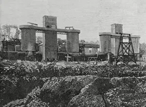 Extraction Prints: View of the furnaces, iron foundry known as La Mudela