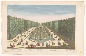 Strolling Prints: View of the Galerie d'Eau in the garden of Versailles, 1745-1775. Creator: Anon