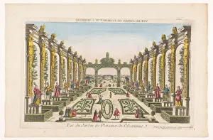 Garden Design Prints: View of the garden of Axarienne castle in Saint Petersburg, 1700-1799. Creator: Anon