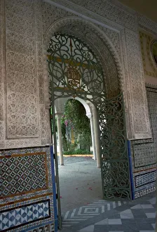 View of the garden of the Casa di Pilatos, 15th century