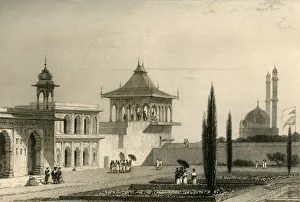 Edward Churton Gallery: View in the Garden of the Palace, Lucnon, 1835. Creator: William Daniell