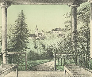 Wealthy Collection: View of the Garden at the Summer House of V.I. Astashev, 1871. Creators: M Kolosov, J Rogulin