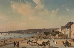 View of the gardens of Villa Reale, Naples. Creator: Carelli, Consalvo (Gonsalvo) (1818-1900)