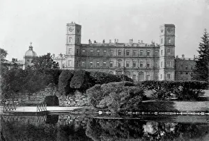 View of the Gatchina Palace and the Echo Grotto, End of 1870s-Early 1880s. Creator: Photo studio Kudryavtsev & Co