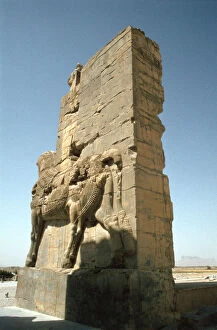 Ahaseurus Gallery: Back view of the Gate of All Nations, Persepolis, Iran