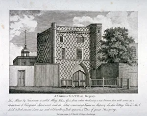 Stepney Prints: View of a gateway in Stepney, London, 1791