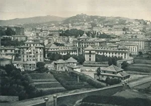 Poppel Prints: View of Genoa, Italy, 1927. Artist: Eugen Poppel