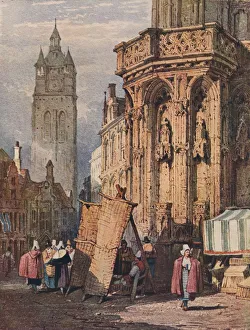Rack Prints: View in Ghent, c1820 (1915). Artist: Samuel Prout