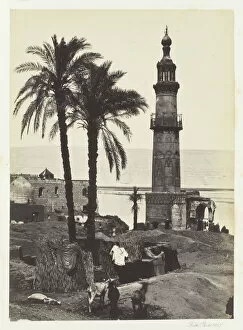 Minarets Gallery: View at Girgeh, Upper Egypt, 1857. Creator: Francis Frith