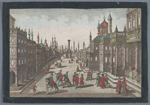 Storage Prints: View of goods storage at Wroclaw, 1742-1801. Creator: Anon