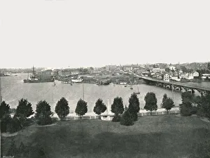 British Columbia Prints: View from the Government Buildings, Victoria, Canada, 1895. Creator: William Notman & Son