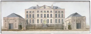 View of the Governors house at Knightsbridge Barracks, Westminster, London, c1810