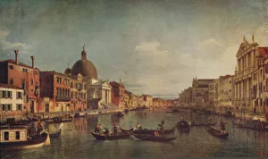 Vedutisti Prints: A View on the Grand Canal Venice, c1740, (c1915). Artist: Canaletto