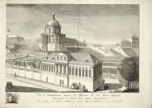 Grand Palace Prints: View of the Grand Oranienbaum Palace. Artist: Makhaev, Mikhail Ivanovich (1718-1770)