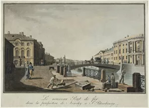 Benjamin 1748 1815 Gallery: View of the Green Bridge in Saint Petersburg