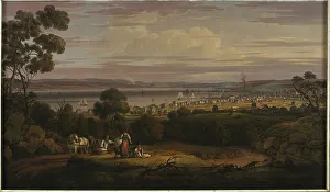 Farmers Prints: View of Greenock, Scotland, 1816. Creator: Robert Salmon
